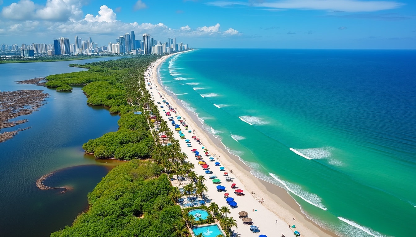explore the unique geographical features of miami, from its stunning coastal landscapes to the vibrant ecosystems of the everglades. discover how miami's location, climate, and topography shape its culture and lifestyle.