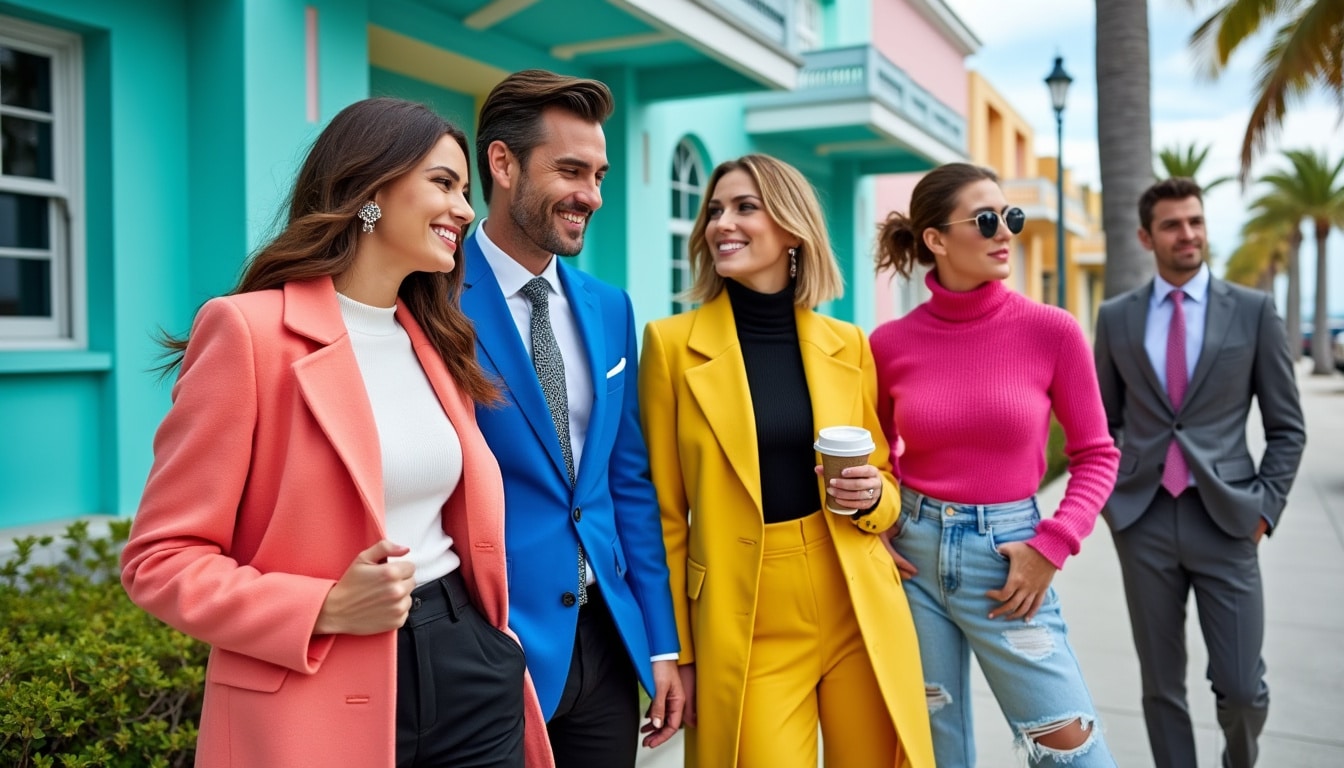 scopri la guida definitiva su come vestirsi a miami durante l'anno. da stili estivi vibranti a strati chic per l'inverno, trova i migliori outfit per ciascun mese e stagione per rimanere alla moda e comodo in questa bellissima città.