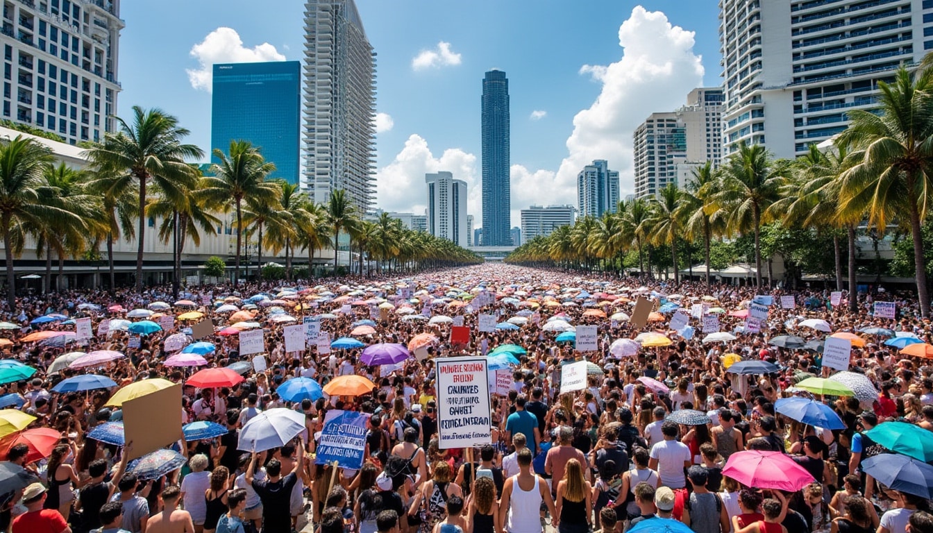 explore the recent protests and social unrest in miami, delving into the causes, impacts, and community responses. stay informed on this critical social movement and its implications for the city and beyond.