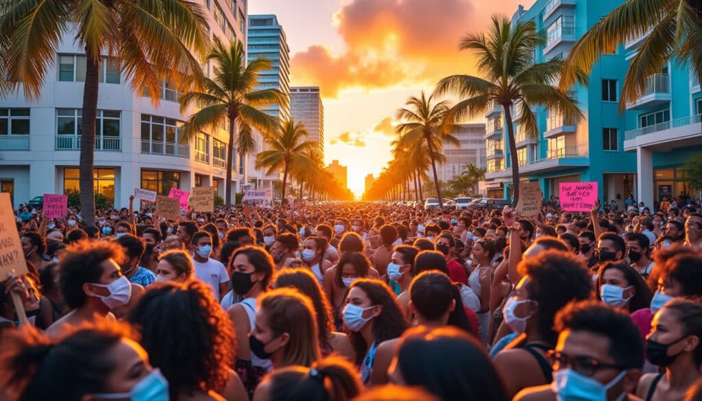 explore the recent protests and social unrest in miami, delving into the causes, impacts, and reactions of the community. understand the dynamics at play in this vibrant city as citizens voice their concerns and demand change.